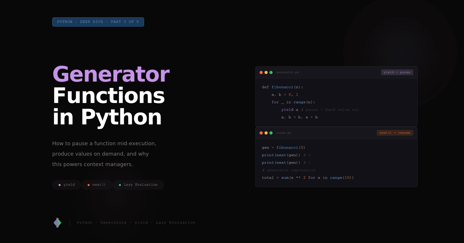 Generator Functions in Python: How to Pause a Function Mid-Execution