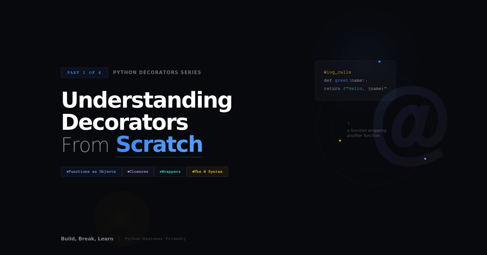 Understanding Python Decorators From Scratch